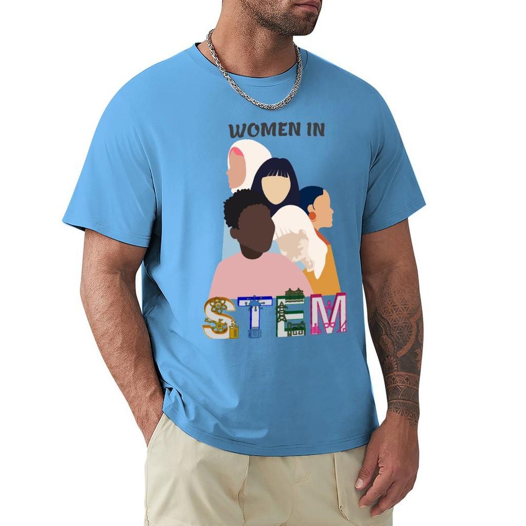 Women In Stem T-Shirt Hippie Clothes Summer Tops Vintage Anime Shirt Mens Graphic T-Shirts Hip Hop