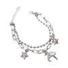 Unicorn Star Pendant Hand Chain Punk Style Beaded Bangle Girls Jewelry Accessory