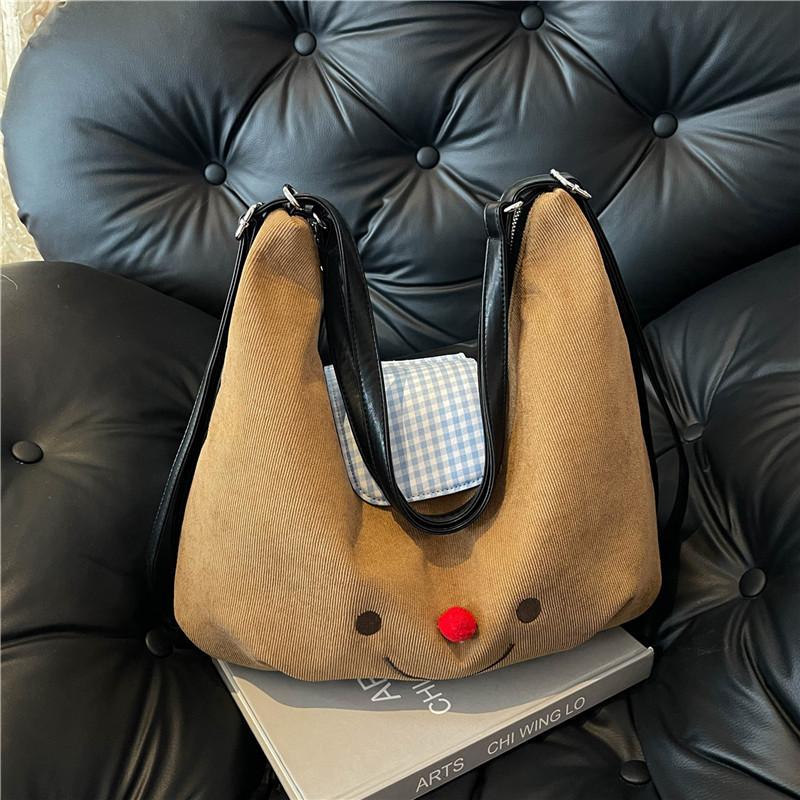 Large capacity underarm bag women's 2025 new sweet and cute fashion versatile backpack niche casual tote bag