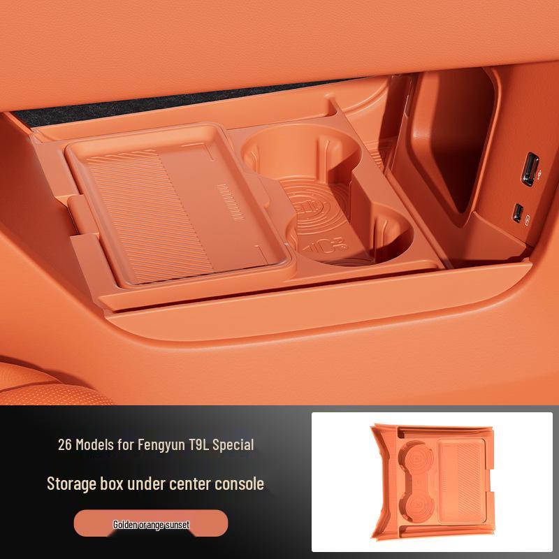 Fengyun T9L Center Console Storage Box: Fits 26 Models, Multi-Functional for Glasses and Accessories