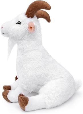 ZHONGXIN MADE 10-inch (approx. 25cm) Plush Goat - Realistic White Goat In a Sitting Position, Super Soft, Perfect for Kids, Birthdays, Baby Showers,