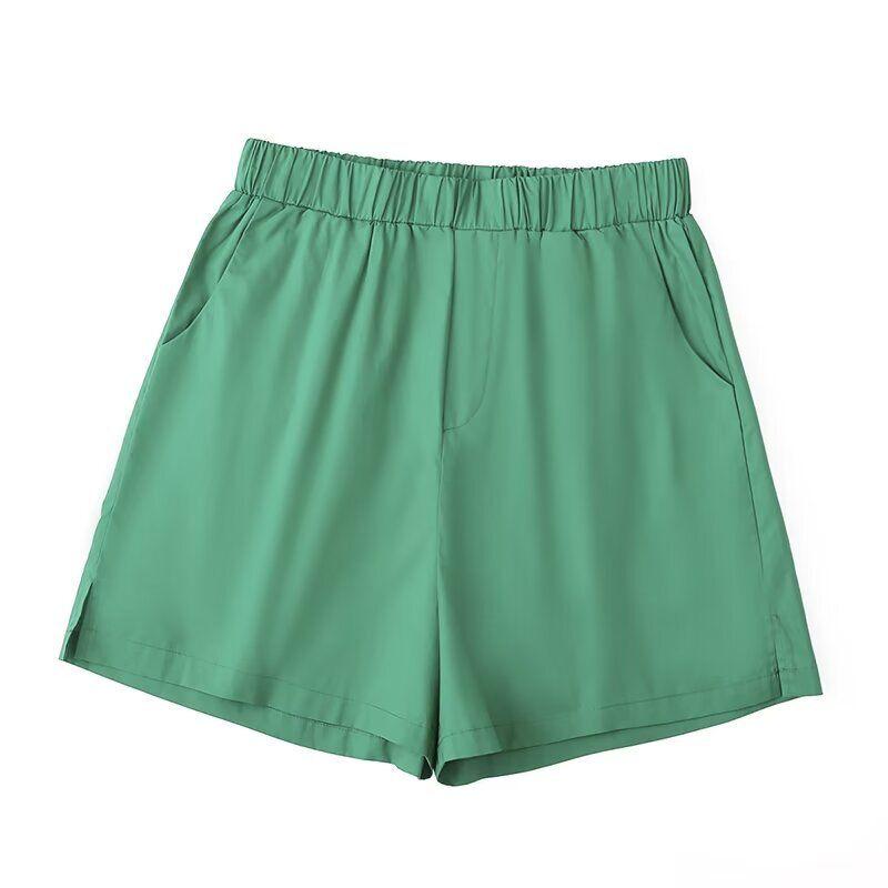 

Fashion Style 2024 Spring New Arrival Women s Clothing Fancy Profile Dopamine Wear Shirt + Pants + Shorts Green shorts L