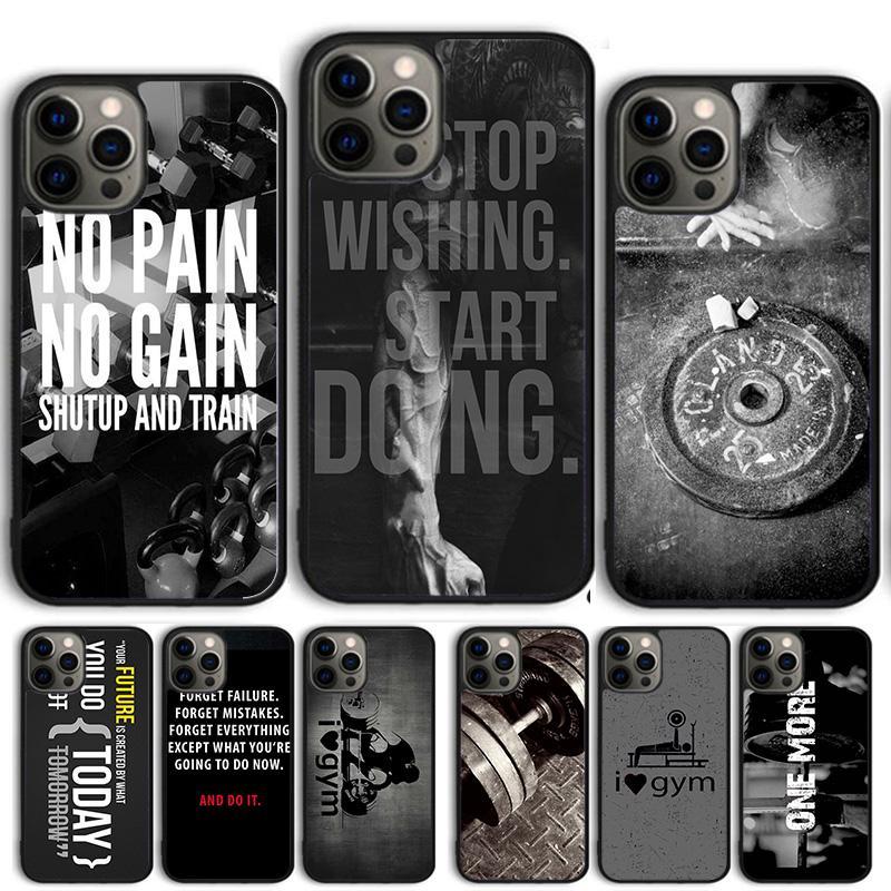 Bodybuilding Gym Fitness Coque Shell For iPhone 17 Air 15 16 14 13 12 Pro Max 11 Pro Max Plus Phone Case Cover