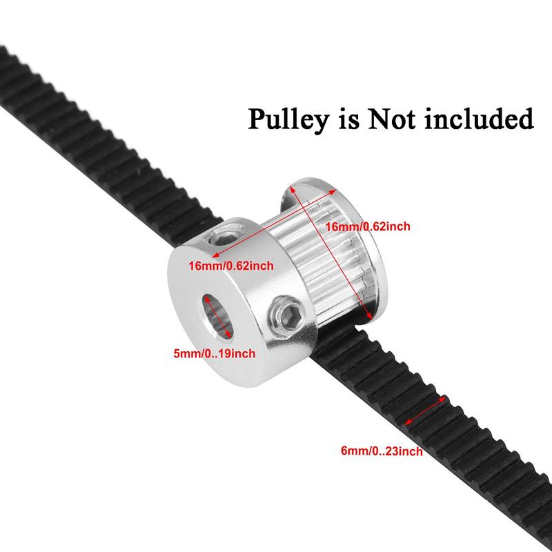 GT2 Ring Closed Loop Timing Belt Rubber 2GT 6mm 3D Printers Parts Belts Parhm