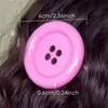 Side Clip Extra Large Button Hair Clip Candy Style Harajuku Hair Clip High Quality Side Hair Clip