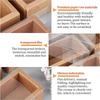 12sets Drawer Kraft Paper Box Festival Gift Wrapping Boxes Gift Packaging Boxes for Jewelry Wedding Party with PVC Plastic Windows BurlyWood