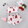 European and American Sleeveless Tank Top & Shorts Two-Piece Pajama Set for Women