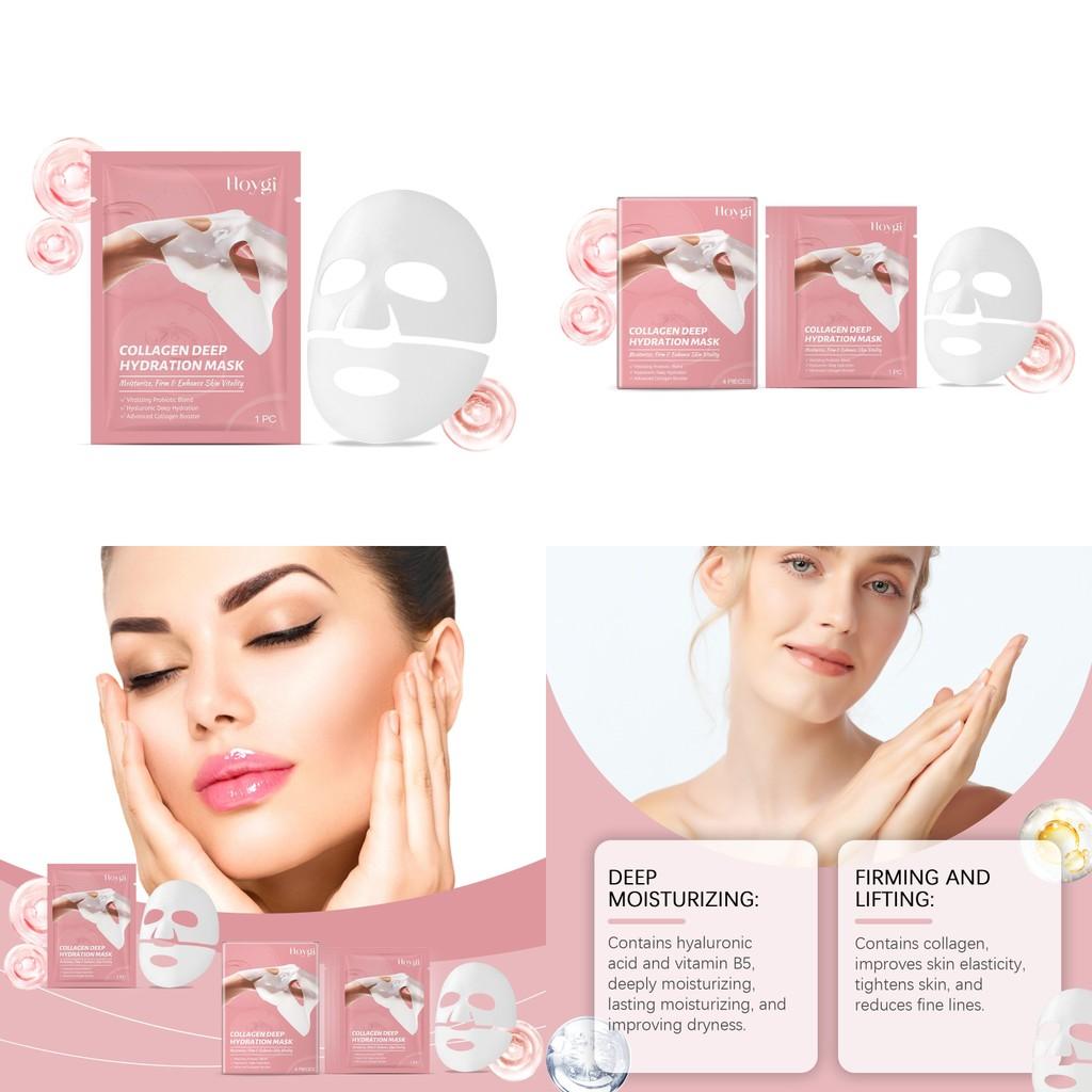 Hoygi Collagen Infused Moisturizing Face Mask Set For Nourishing Hydration And Soft Skin