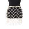 French Style Pearl Waist Chain Elegant Beaded Belt Luxury Pearls Tassel Shawl  Summer Beach