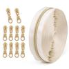 Contrast Color Nylon Zipper Tape Slider Closure Zip  For Sewing Garment