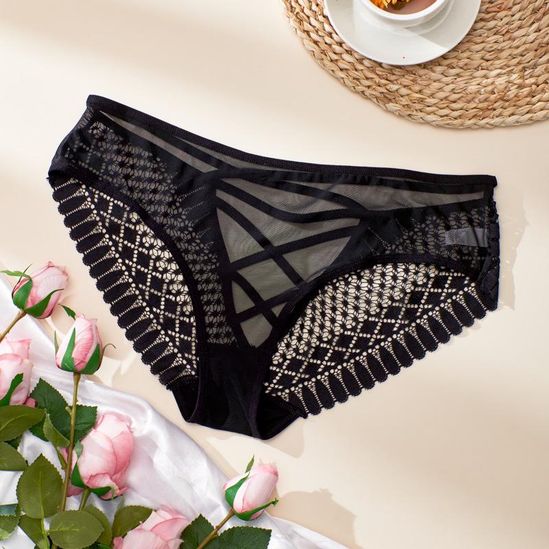 CFSC Women's Large Size Underwear Solid Color Print Lace Underwear