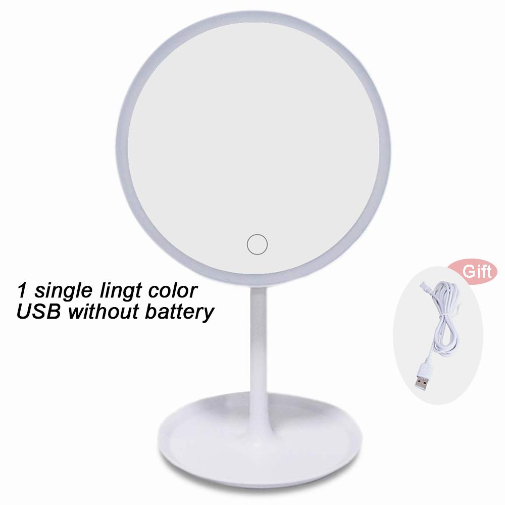 Makeup Mirror With Light  White LED Daylight Vanity Mirror Detachable/Storage Base 3 Modes Mirror With Light Gift USB Cable