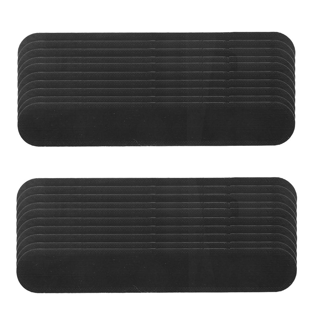20pcs Collar   Pads Disposable Hat Collar   Stains SelfAdhesive Neck Liner Pads(Black )