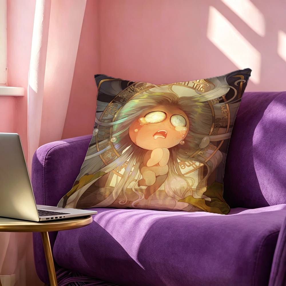 Cool The B-Binding of I-Isaac Square Double-Sided printed Pillow Case Bedroom Bedside Pillow Sofa Cushion Cover