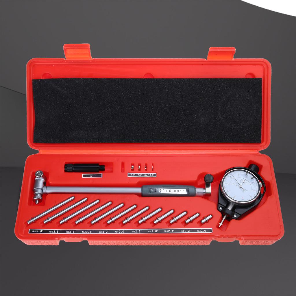 Dials Bore Gauges 1.97-6.23inch/0.0003inch Cylinders Bore Gauges Inside Diameter Dials Indicator 50-160mm For Automotive Use