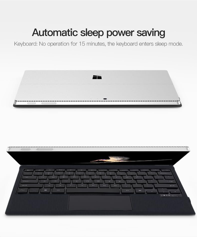 Surface Pro 6 Pro 3 Keyboard with Touchpad Surface Pro7 Pro6 Pro5 Pro4 Pro3 Keyboard Case Lightweight Thin Smart Wireless Bluetooth Keyboard Magnetic
