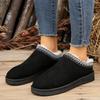 Large Size Slippers Women's Bag Head Fleece Thickened Cotton Shoes Women