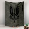 Who Dares Wins SAS Emblem Tapestry Wall Hanging, Special Forces Badge Art, Military Wall Decor for Bedroom Living Room Man Cave