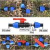 20/25/32/40/50/63mm PE Tube Connector Fitting Tee Water Splitter Tap Coupler Quick Valve Irrigation Plumbing Coupler