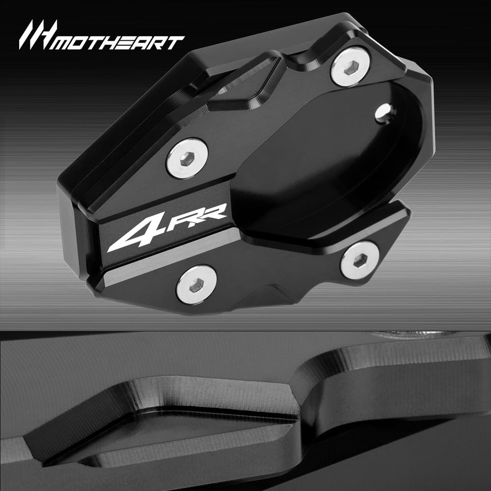 MotHeart Side Stand Plate for Ninja ZX-4RR 2023-2024 Bike Parts Side Stand Extension Kickstand