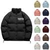 Identische Baumwolljacke für Herren und Damen, Winterjacke aus dicker, warmer Baumwolle mit langen Ärmeln, trendiger kurzer Mantel aus Daunenbaumwolle