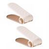 2pcs Anti-slip Double Layer Shoe Rack Adjustable Shoes Storage Rack 4-Speed Shoe Stack  Living Room
