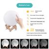 Moon Lamp 3D Printed Moon Lamp Moon Lamp 3D Night Light Table Lamp Tanabata Valentine's Day Gift Bedroom Decoration Indoor Lighting
