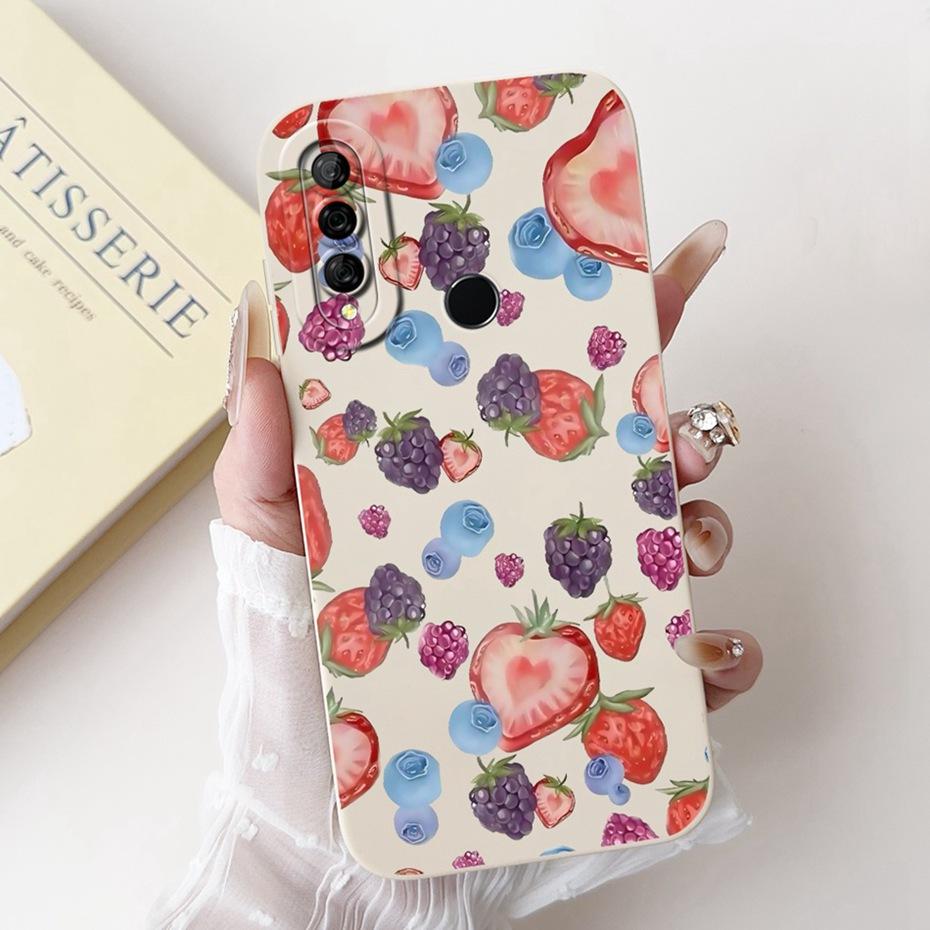 Beautiful Floral Painting Phone Case For Huawei Y6P 2020 / Y7P 2020 Soft Silicone Shockproof Cover For Huawei Y6p Y7p Bumpers