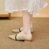 Fashion 2025 Women's Pointed Toe Slip-Ons |     Chunky Low Heel Flats |     Soft Leather Loafers |     Comfortable Work Pumps