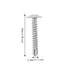 100pcs Fast Tapping Self Drilling Screws Durable Truss Head Screw  For Industrial Use