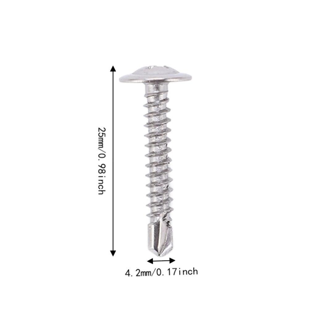100pcs Fast Tapping Self Drilling Screws Durable Truss Head Screw For Industrial Use