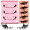 Clear Band Cat Eye False Eyelashes Natural Long 3D Faux Mink Lash  Eye Makeup Tools