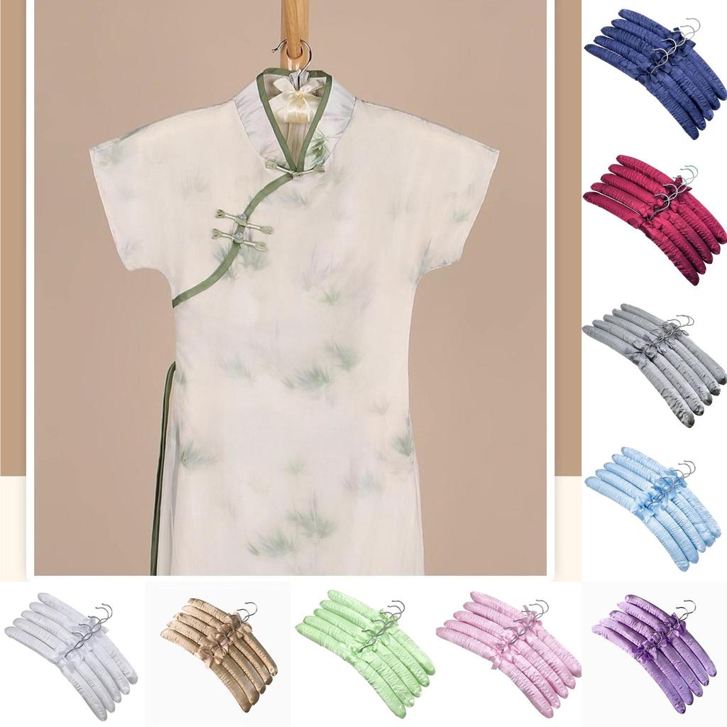 Satin Large Padded Hanger Silk Hangers Wardrobe Organization Hotel Room Supplies
