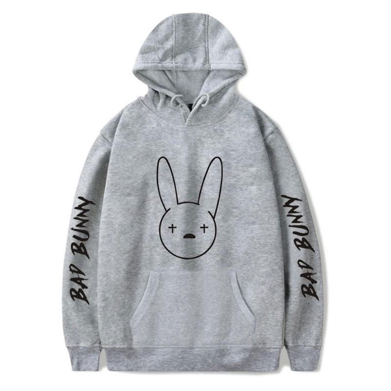 Unisex Hooded Sweatshirt Bad Bunny Inspired Casual Fall Pullover With Letter Print