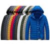 8XL Winter Lightweight Jacket Men's Fashionable All-match Detachable Hat Down Cotton Warm Coat Outdoor Skiing Windproof Parkas