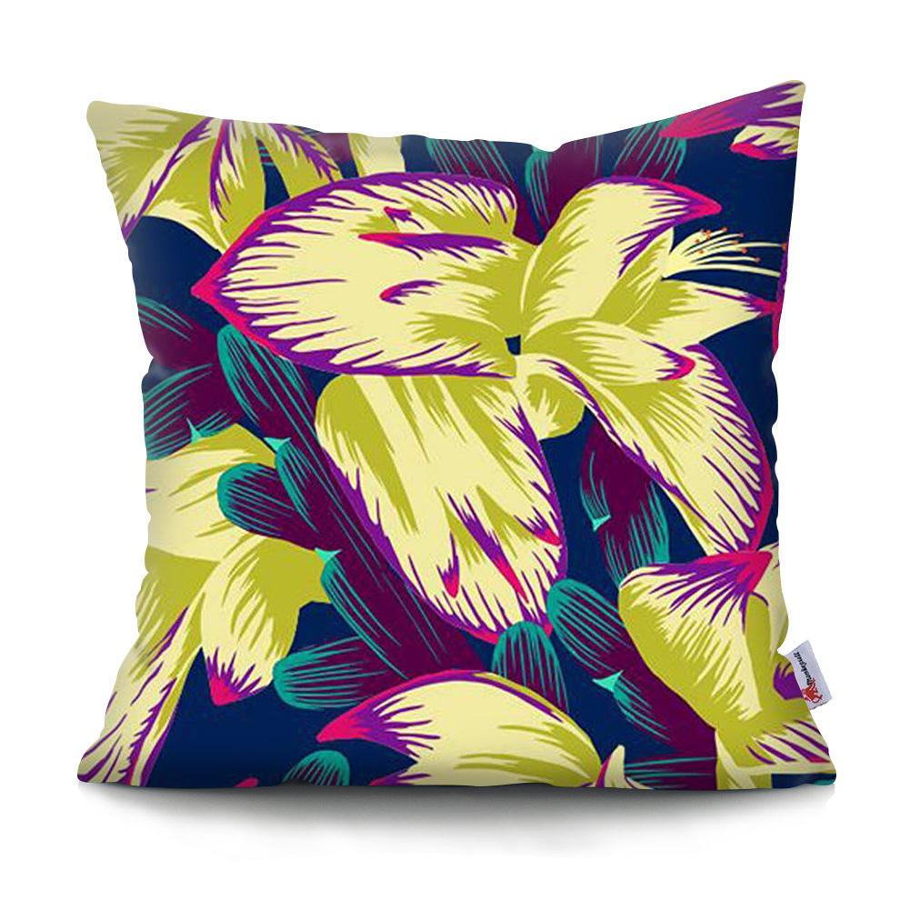 Plant and Fruit Printed Pattern Cushion Cover for Home Living Room Sofa Bedroom Decoration Waist Cushion Pillowcase