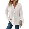 Harajuku Casual Loose Solid Color Sweatshirt Streetwear V-neck Hooded Long Sleeve Threaded Splicing Top For Women Pullovers