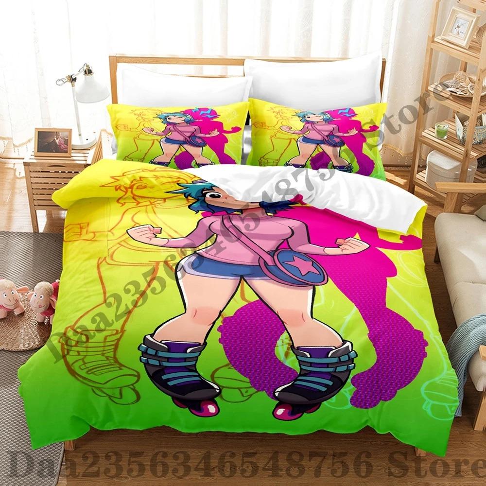 Scott Pilgrim Takes Off Bedding Set Single Twin Full Queen King Size Bed Set Adult Kid Bedroom Duvetcover Sets Bed Sheet