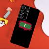 Maldives Flag Phone Case For Samsung Galaxy S25 Ultra S9 S10 S20 S21 FE S22 S23 S24 Plus S24 Ultra Cover