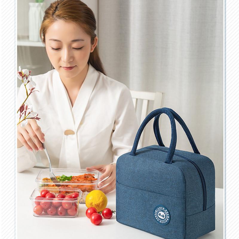 Fashionable Insulated Portable Large Capacity Lunch Bag Aluminum Foil Material