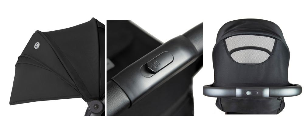 Espiro Else lekki i zwrotny wózek spacerowy 14 indyvidual olive