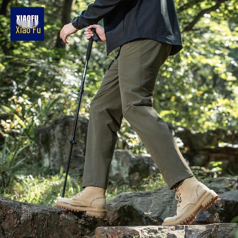 

Xiaofu Men s Three-Proof Casual Straight-Leg Trousers 36