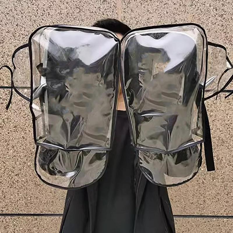 1 Paar Wasserdichte Motorrad-Lenkerabdeckung Lenker-Schutzabdeckung Dicke Langlebige Winddichte Transparente Lenker-Fäustlinge
