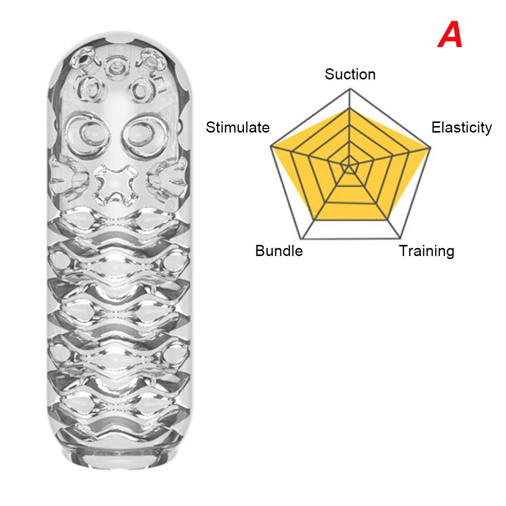 13cm Transparente Männliche Masturbator Tasse Pussy Vaginal für Männer 18 Penis Pumpe Eichel Saugend Verzögerung Übungsgerät Sexspielzeug Erwachsene Erotisch