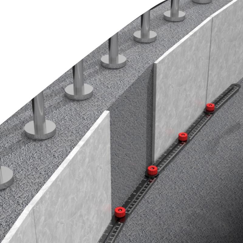 Aluminum Alloy Multi-function 6/12 Fold Ruler Angle Finder Universal Angler Ruler Metal Drill Guide Locator 6/12 Fold