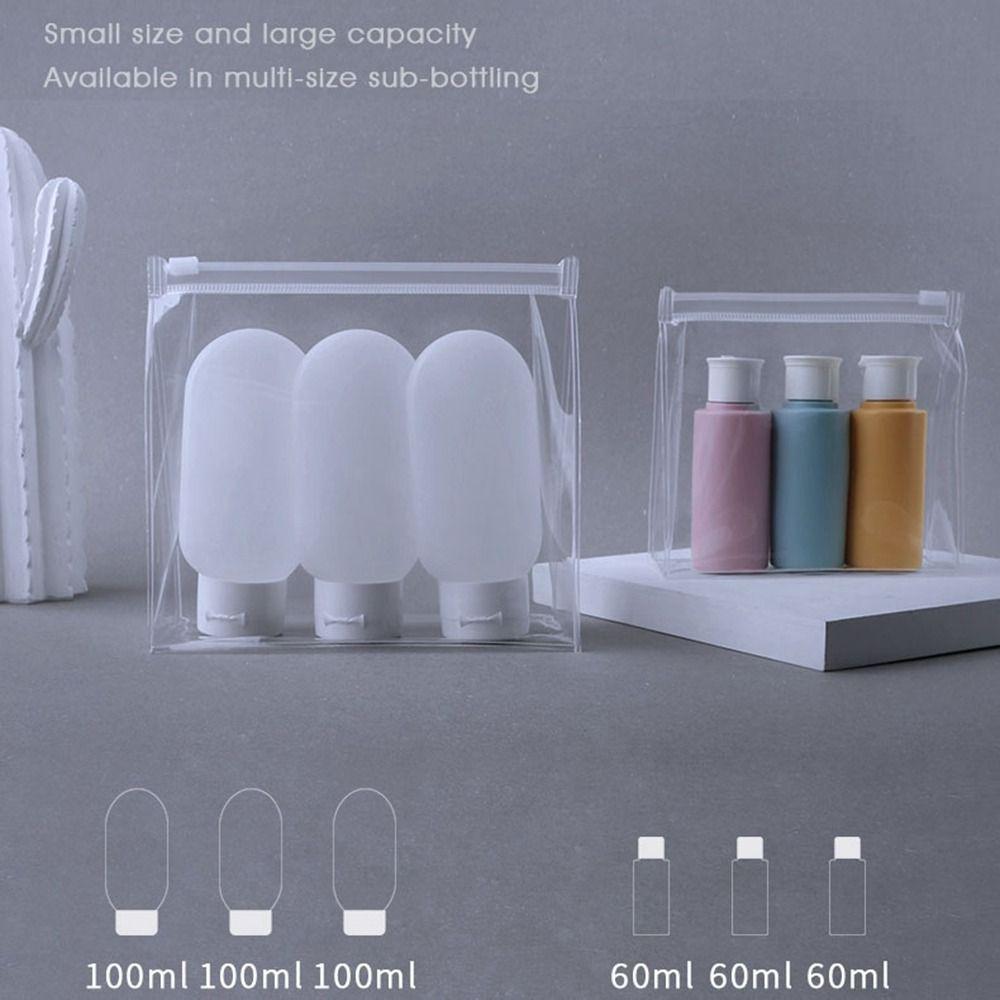 Transparent Printing Travel Organizer Multifunctional Clear Makeup Pouch Portable PVC Wash Bags