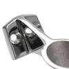 2Pcs Marine Boat 1" 25mm 60 Degree Center Base Stanchion Hand Rail Fitting Silver 316 Stainless Steel