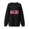 Women's Loose And Comfortable Letter V-neck Sportswear Long-sleeved Sweatshirt Daily Matching Clothes