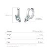 925 Sterling Silver 1CT Marquise Cut Moissanite Ear Buckle Sparkling Neutral Hoop Earrings for Women Fine Jewelry
