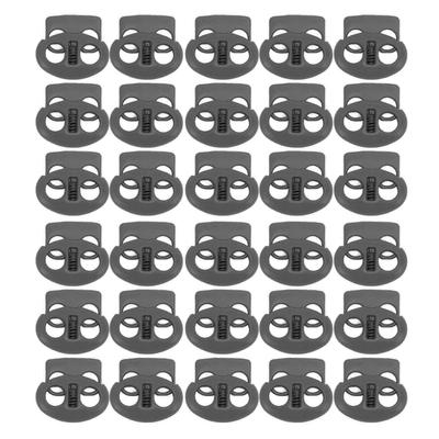 30PCS Metall Cord Schlösser Ende Frühling Stop Toggle Stopper Rostfrei Leichte Lanyard String Cord